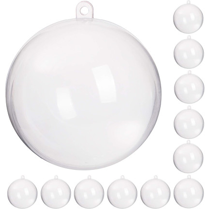 TG35233-BN FULL FOLDING ACRYLIC BALLS PLASTIC 12cm TRANSPARENT