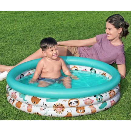 51008 Kinderbecken aufblasbares Planschbecken Fische