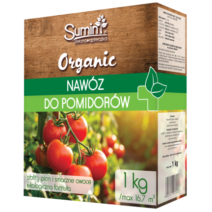 Organischer Dünger für Tomaten und Gemüse, Sumin Organic, 1 kg, BIO-Granulat