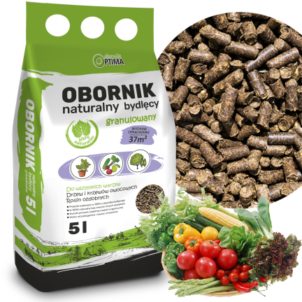 BIO17 – natürlicher Rindergülle-Granulat, organischer Dünger in Granulatform, Optima 5 l Biovita