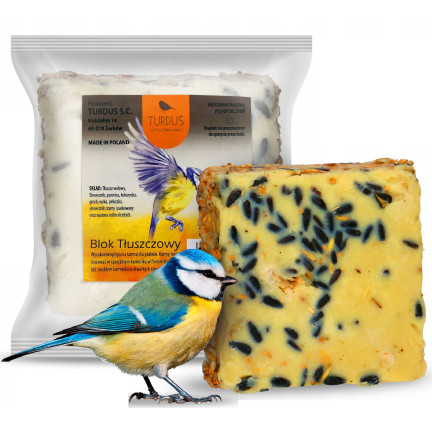Fettblock für Wildvögel mit Körnern für den Winter – Turdus 300 g