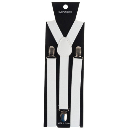 BQ6B EMO WEISS JAPAN HOSEN HOSENTRÄGER MÄNNER BREIT FÜR DRESS UP