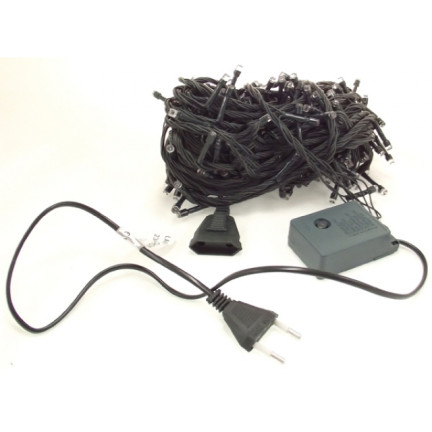SW19 Weihnachtsbaumbeleuchtung 300 LED weiß warmweiß DICKES KABEL