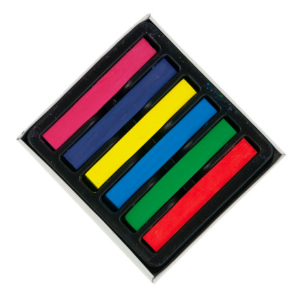 C117801 Haarfärbekreide, 6 Farben, abwaschbar