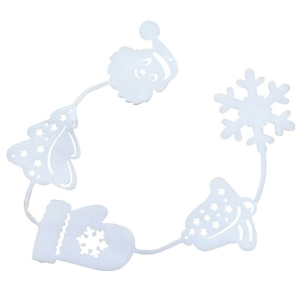 C121072 WEIHNACHTLICHE FENSTERDEKORATION POLYSTYROL WANDKETTE
