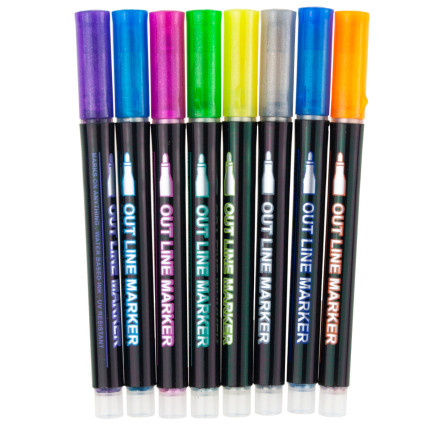 C135301 Umriss-Stiftmarker 8 Stück Umriss-Marker