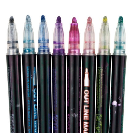 C135301 Umriss-Stiftmarker 8 Stück Umriss-Marker