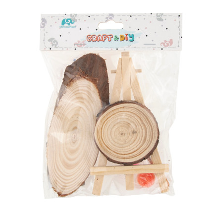 C153902 HOLZSCHEIBE + FARBEN MINI STAFFELEI BAUSATZ