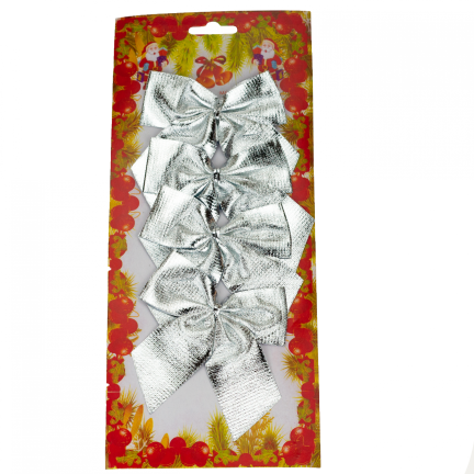 C33301S Christbaumschmuck COCKS silber 4SHELL Kugeln Ornamente