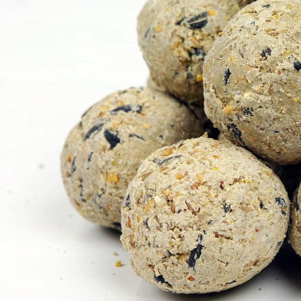 Fettkugel für Wildvögel, Wintervogelfutter, Körner- und Getreidemischung, 1 Stk. 90g