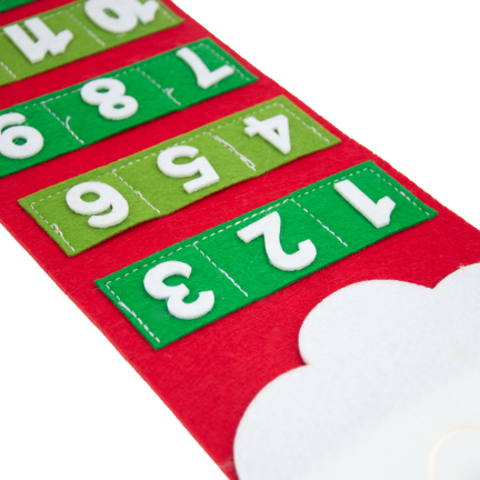 C51001 ADVENTSKALENDER WEIHNACHTSWUNDER SCHNEEMANN FILZ HÄNGEND BLANK