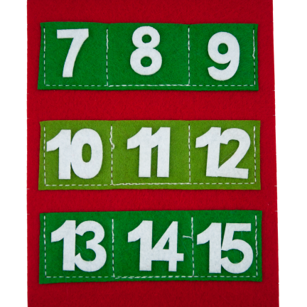 C51001 ADVENTSKALENDER WEIHNACHTSWUNDER SCHNEEMANN FILZ HÄNGEND BLANK
