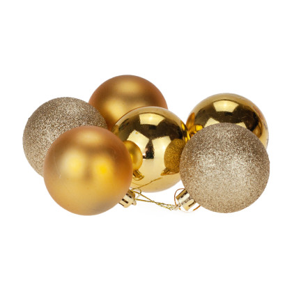 TG63172-2 GOLDEN BOMBES CHOINK SET 6cm 6PERSONEN NON-BREAKING CHOIN BOMBES