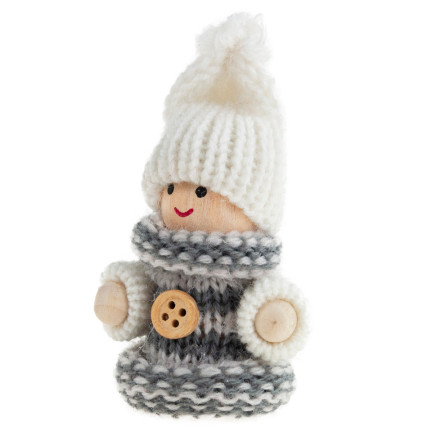C96206 ZWERG ARA WEIHNACHTSBAUM ANHÄNGER IN DER KLEIDUNG