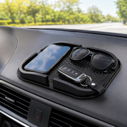 RB52 Skiproof Auto-Unterlage (Sticky Mat) für 2 Handys und Schlüssel