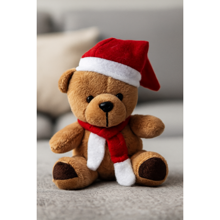 TG74792 Weihnachts-Plüschbär, Maskottchen, Kuscheltier, Nikolausgeschenk