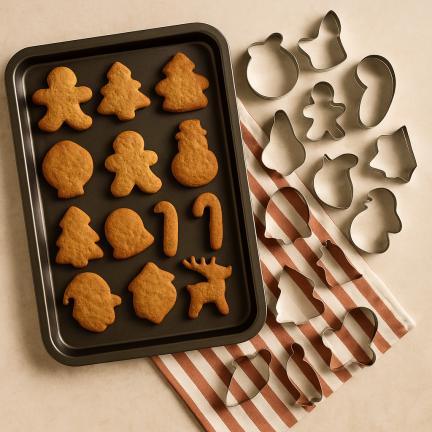 TG81335 Ausstechformen für Lebkuchen in Rentierform, 12 Stück/Set