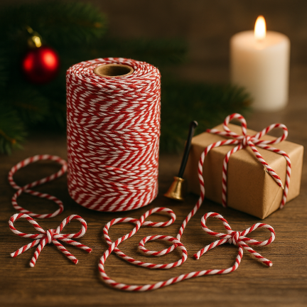 TG80079 Zierkordel zum Verpacken von Geschenken, Band, Schleife