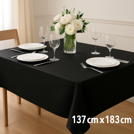 Tischdecke, Folie, schwarz, Halloween Dekoration, Party Dekoration, Größe 137×183 cm