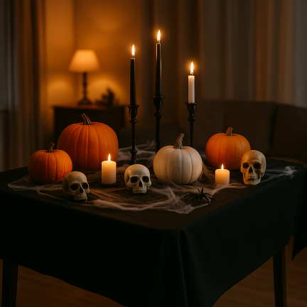 Tischdecke, Folie, schwarz, Halloween Dekoration, Party Dekoration, Größe 137×183 cm