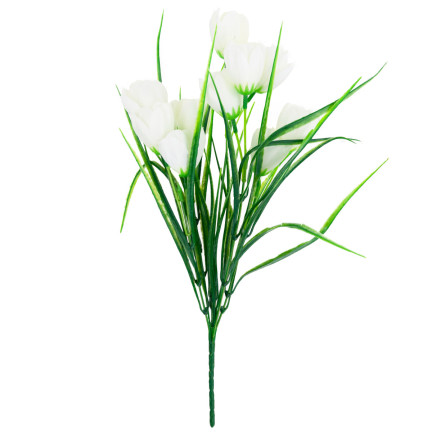 CV07855-1 TULPEN STRAUSS WEISS KUNSTBLUMEN IM STRAUSS TULIP DEKORATION