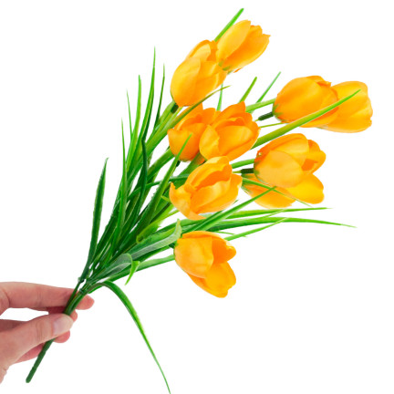 CV07855-5 TULPEN GELBE BLUMEN IM STRAUSS TULIP DEKORATION