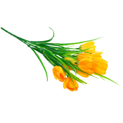 CV07855-5 TULPEN GELBE BLUMEN IM STRAUSS TULIP DEKORATION