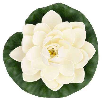 Wasserlilie, schwimmende Kunstblume, Lotusblume, für den Teich, aus Schaumstoff