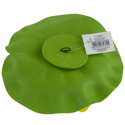 Wasserlilie, schwimmende Kunstblume, Lotusblume, für den Teich, aus Schaumstoff, gelb
