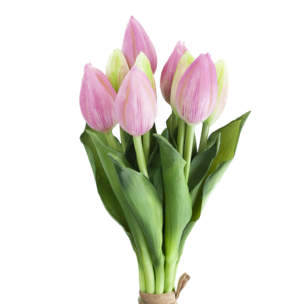 CV08289-3 GUMMI TULPE SCHÖNEN STRAUSS REALISTISCHEN FRÜHLING OSTERN