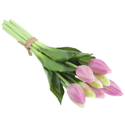 CV08289-3 GUMMI TULPE SCHÖNEN STRAUSS REALISTISCHEN FRÜHLING OSTERN