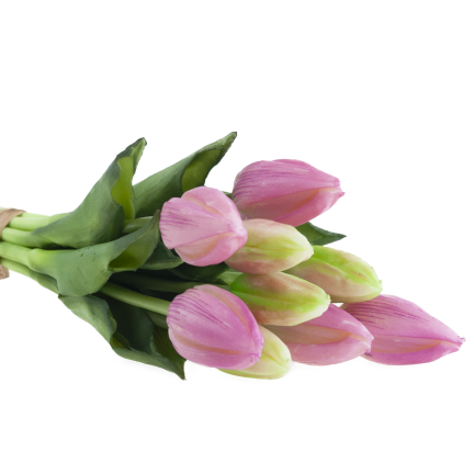 CV08289-3 GUMMI TULPE SCHÖNEN STRAUSS REALISTISCHEN FRÜHLING OSTERN