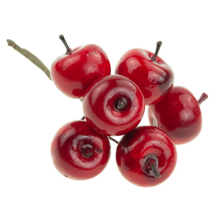 CV12367 ÄPFEL AUF EINEM DRAHT KÜNSTLICHE FRÜCHTE AUF EINEM PICK WEIHNACHTSBAUM DEKORATIONEN
