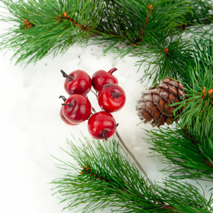 CV12367 ÄPFEL AUF EINEM DRAHT KÜNSTLICHE FRÜCHTE AUF EINEM PICK WEIHNACHTSBAUM DEKORATIONEN