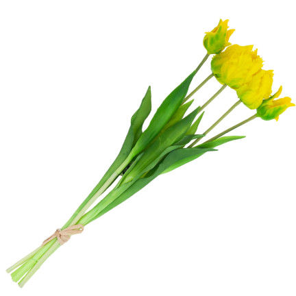CV13899-3 TULIPS PAPULOPSY BUNCH KÜNSTLICHE BLUMEN gummiert 5St. wie Leben