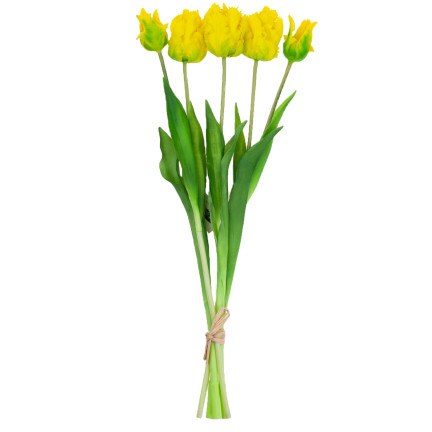 CV13899-3 TULIPS PAPULOPSY BUNCH KÜNSTLICHE BLUMEN gummiert 5St. wie Leben