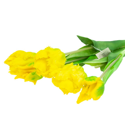 CV13899-3 TULIPS PAPULOPSY BUNCH KÜNSTLICHE BLUMEN gummiert 5St. wie Leben