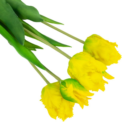 CV13899-3 TULIPS PAPULOPSY BUNCH KÜNSTLICHE BLUMEN gummiert 5St. wie Leben