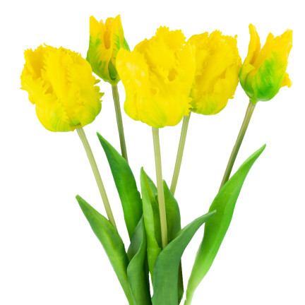 CV13899-3 TULIPS PAPULOPSY BUNCH KÜNSTLICHE BLUMEN gummiert 5St. wie Leben