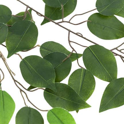 CV33351-2 Ficusblatt, künstlicher Zierzweig für Blumensträuße und Vasen