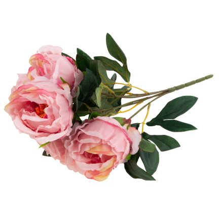 CV15008-13 Strauß mit 5 Pfingstrosen, Pfingstrose, künstliche Blumen, rosa