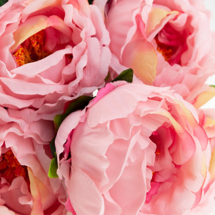 CV15008-13 Strauß mit 5 Pfingstrosen, Pfingstrose, künstliche Blumen, rosa