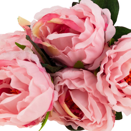 CV15008-13 Strauß mit 5 Pfingstrosen, Pfingstrose, künstliche Blumen, rosa