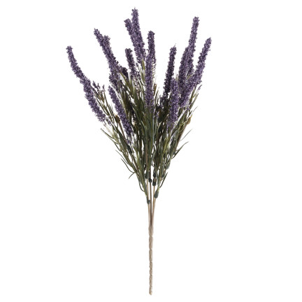 Künstliche Heideblumen, Zweig für Straußkomposition, lila, Dekoration, 5 Zweige, 34cm
