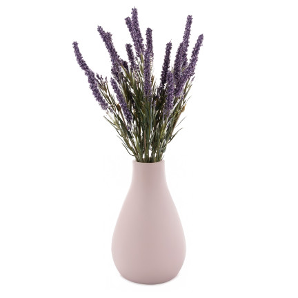 Künstliche Heideblumen, Zweig für Straußkomposition, lila, Dekoration, 5 Zweige, 34cm