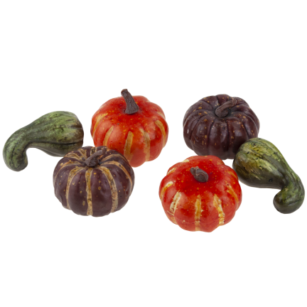 CV23694 KÜNSTLICHE KÜRBISSE IN EINER TÜTE KÜRBIS HERBST DEKORATION HALLOWEEN