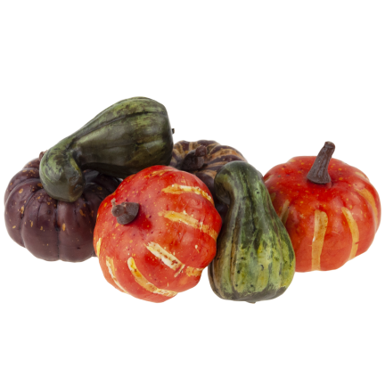 CV23694 KÜNSTLICHE KÜRBISSE IN EINER TÜTE KÜRBIS HERBST DEKORATION HALLOWEEN