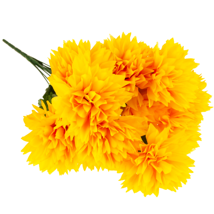 CV23704-3 WEIHNACHTEN BUNCH VON 12 KUNSTBLUMEN 50CM gelb