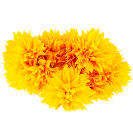 CV23704-3 WEIHNACHTEN BUNCH VON 12 KUNSTBLUMEN 50CM gelb