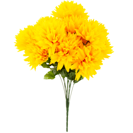 CV23704-3 WEIHNACHTEN BUNCH VON 12 KUNSTBLUMEN 50CM gelb
